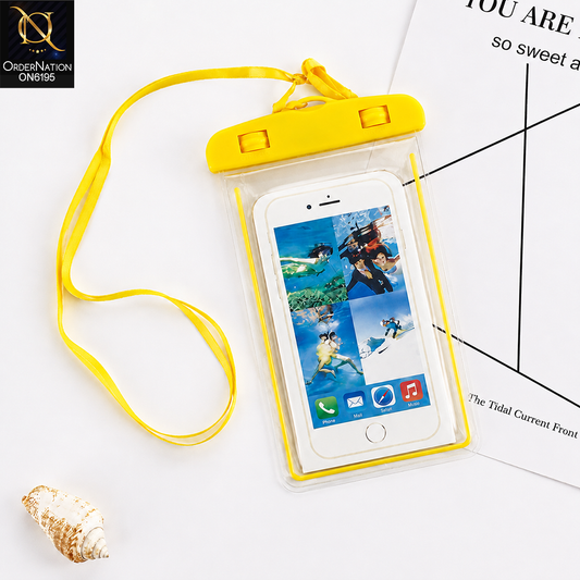 Waterproof Phone Pouch with Adjustable Neck Lanyard and Touchscreen Protection