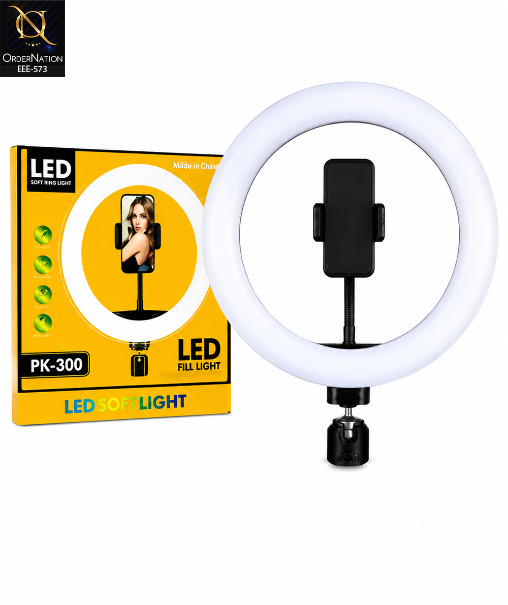 PK-300 LED Soft Ring Light Fill Light for Photography, Video Recording & Makeup