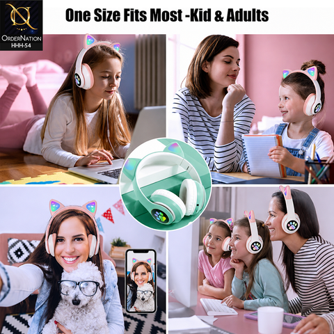 Wireless Cat Headset STN-28 – Cute Foldable Bluetooth Headphones with Comfortable Ear Cushions