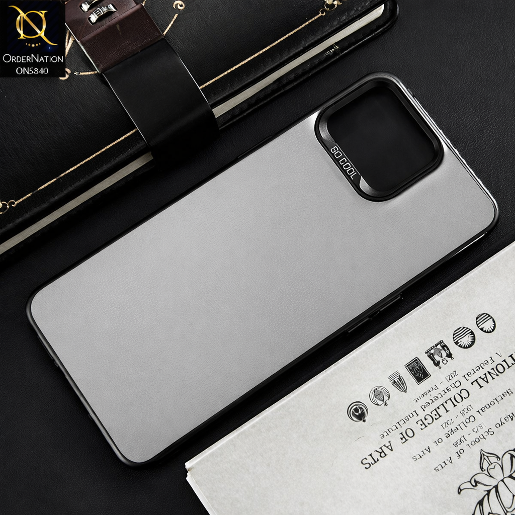 Oppo A93 Cover - Matte Gray - New Exclusive Highend Matte Color Gradient Shiny Case With Soft Borderes Protection