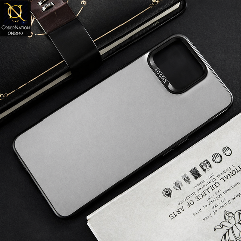 Oppo A73 Cover - Matte Gray - New Exclusive Highend Matte Color Gradient Shiny Case With Soft Borderes Protection