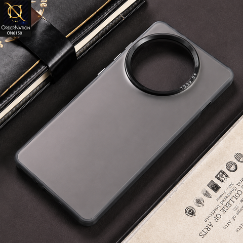 OnePlus Ace 5 Pro Cover - Gray - Lightweight Frosted Pearl Finish Anti-Fingerprint Shockproof Soft Borders Case