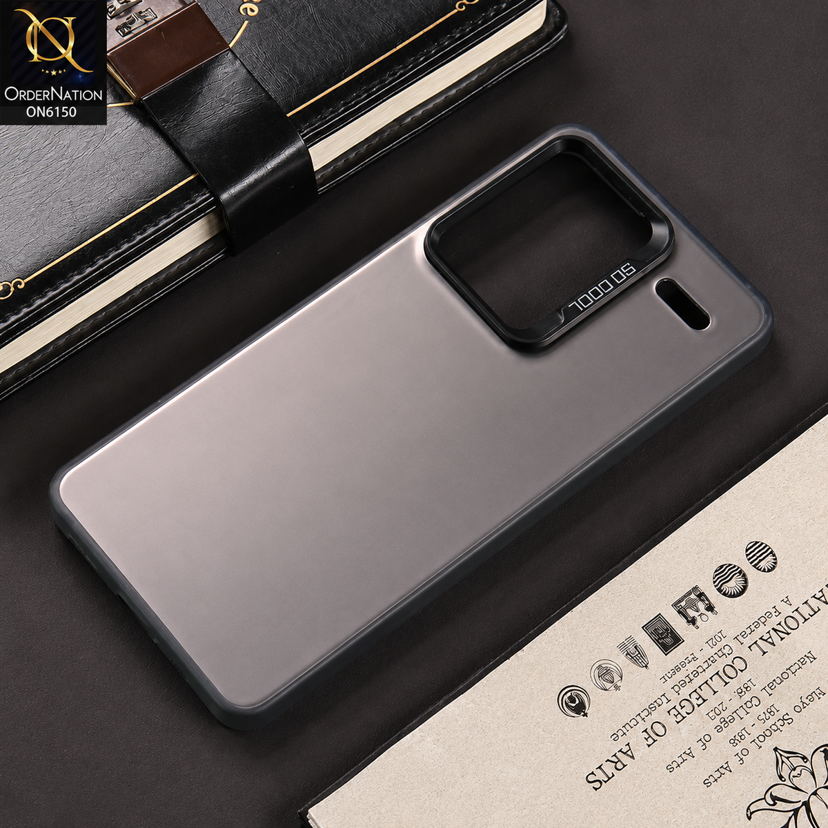Xiaomi Redmi Note 13 Pro Plus 5G XFF Edition Cover - Gray - Lightweight Frosted Pearl Finish Anti-Fingerprint Shockproof Soft Borders Case