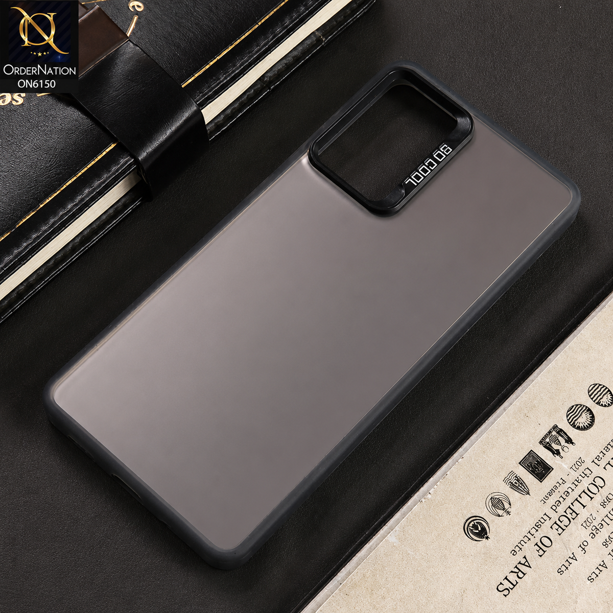 Vivo Y33s Cover - Gray - Lightweight Frosted Pearl Finish Anti-Fingerprint Shockproof Soft Borders Case