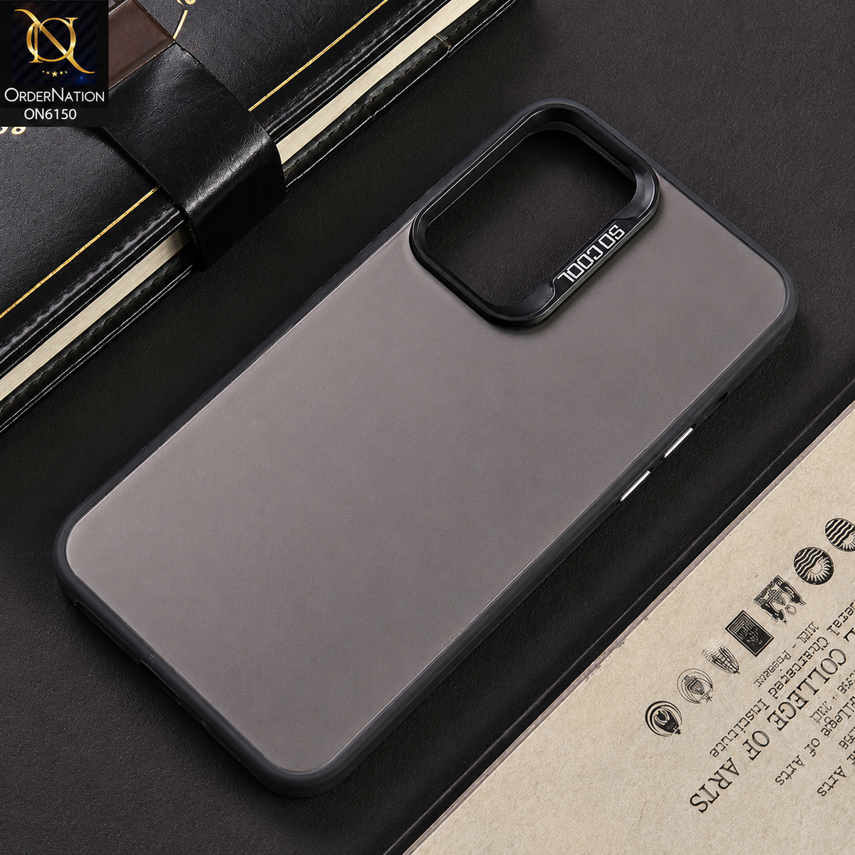 Samsung Galaxy A52s 5G Cover - Gray - Lightweight Frosted Pearl Finish Anti-Fingerprint Shockproof Soft Borders Case