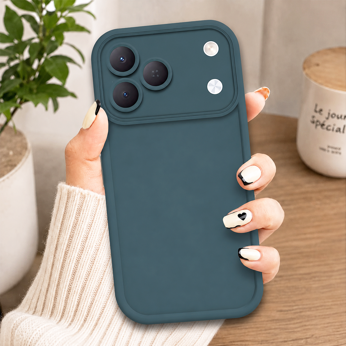 Tecno Spark 50 4G Cover - Dark Green - Soft Silicone Case With Round Bumper Matte TPU Shockproof Cover