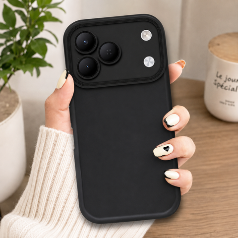 Tecno Spark 50 4G Cover - Black - Soft Silicone Case With Round Bumper Matte TPU Shockproof Cover