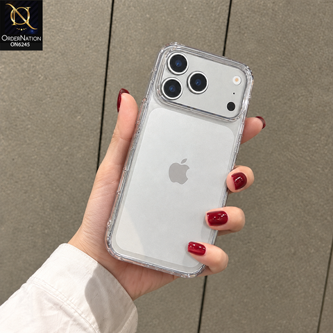 iPhone 17 Pro Max Cover - Transparent - Premium J-Case Shockproof Phone Case with Camera Protection, Anti-Scratch Protective Cover