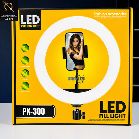 PK-300 LED Soft Ring Light Fill Light for Photography, Video Recording & Makeup