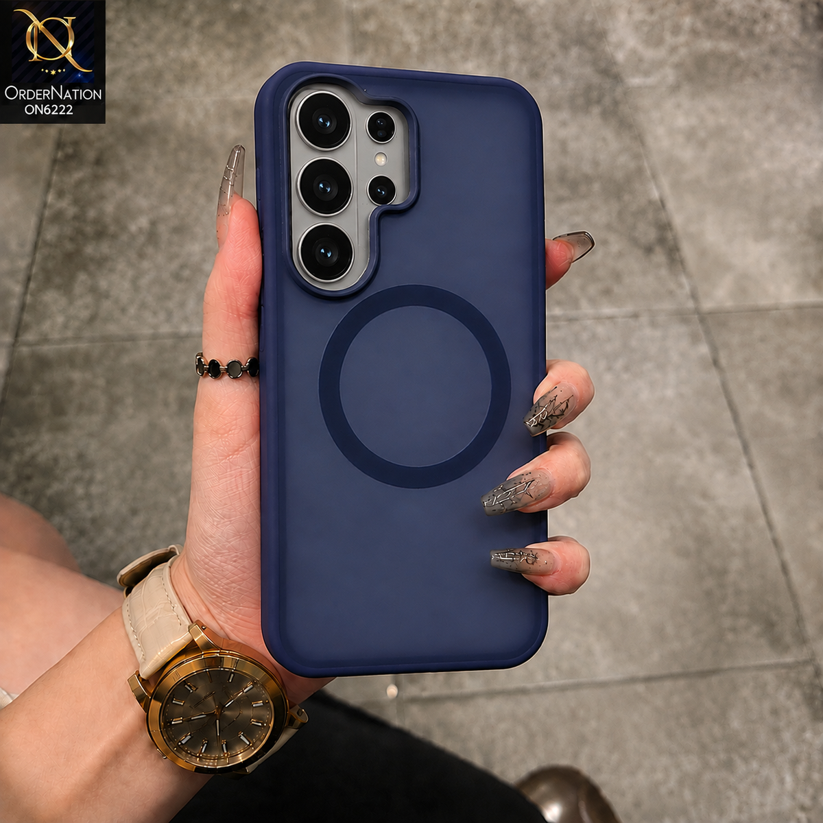 Samsung Galaxy S25 Ultra Cover - Blue - Premium HENKS Protective Phone Case with Shockproof Bumper, Raised Camera Protection & Secure Ring Design