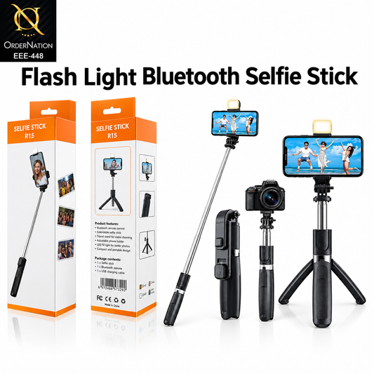 R1S Wireless Bluetooth Selfie Stick for Smartphones