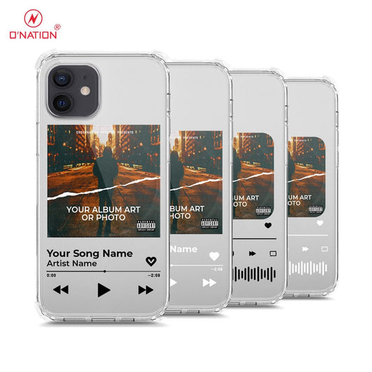 iPhone 12 Pro Cover - Personalised Album Art Series - 4 Designs - Clear Phone Case - Soft Silicon Borders