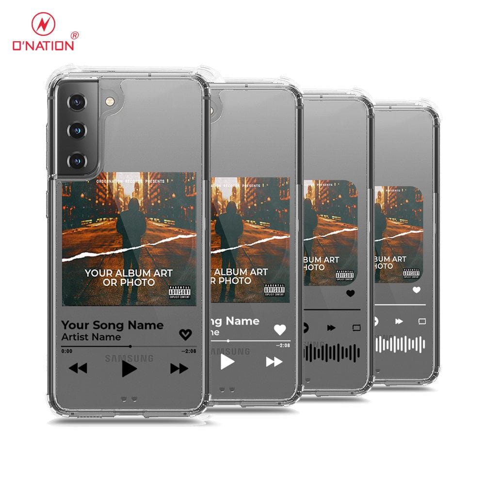 Samsung Galaxy S21 Plus 5G Cover - Personalised Album Art Series - 4 Designs - Clear Phone Case - Soft Silicon Borders