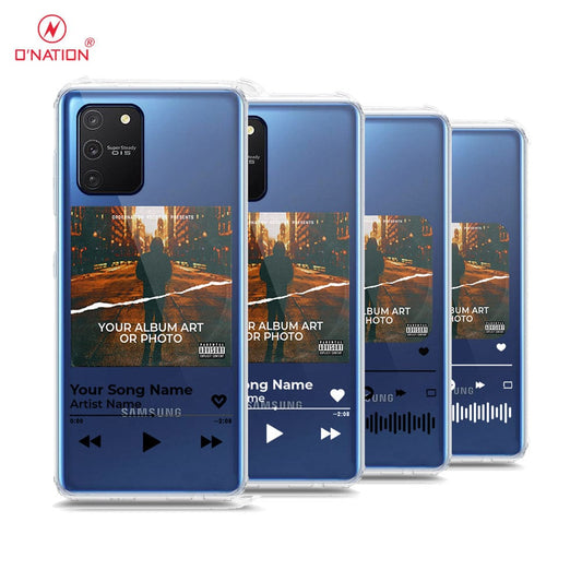 Samsung Galaxy M80s Cover - Personalised Album Art Series - 4 Designs - Clear Phone Case - Soft Silicon Borders