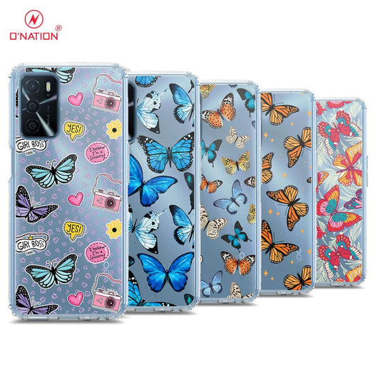 Oppo A55 5G Cover - O'Nation Butterfly Dreams Series - 9 Designs - Clear Phone Case - Soft Silicon Borders