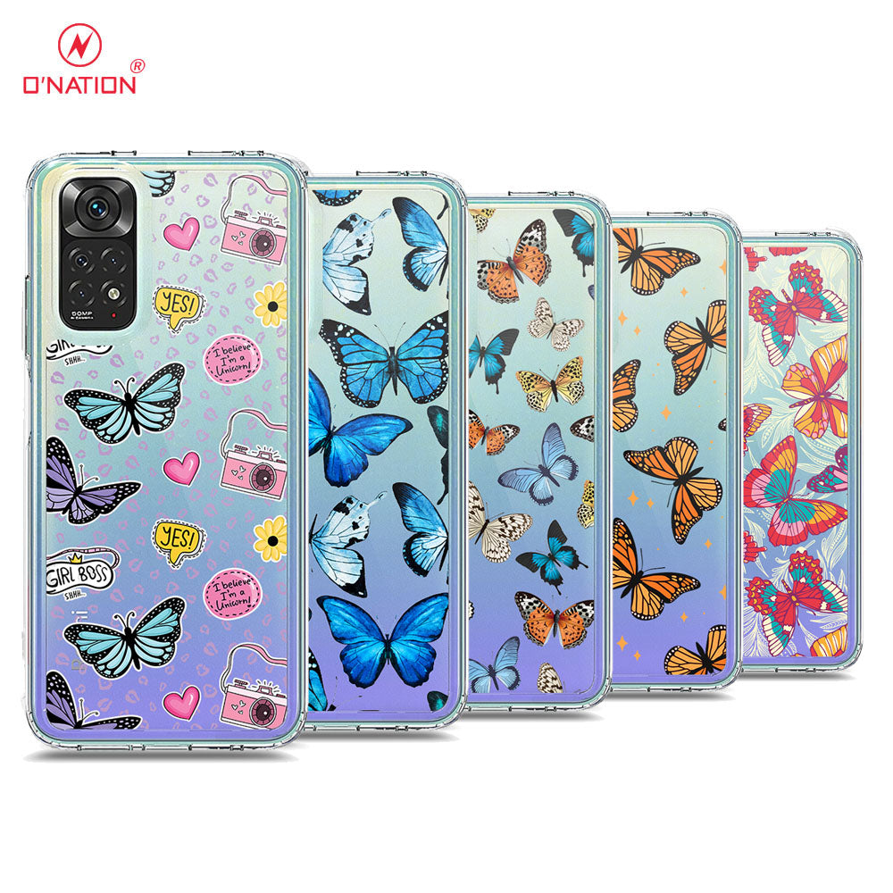Xiaomi Redmi Note 11S Cover - O'Nation Butterfly Dreams Series - 9 Designs - Clear Phone Case - Soft Silicon Borders