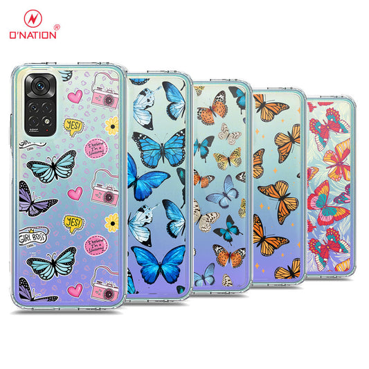 Xiaomi Redmi Note 11S Cover - O'Nation Butterfly Dreams Series - 9 Designs - Clear Phone Case - Soft Silicon Borders