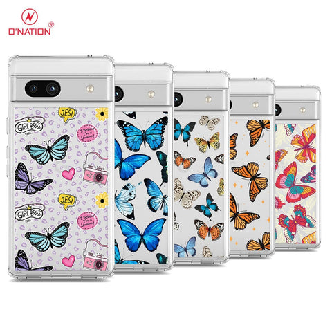 Google Pixel 7a Cover - O'Nation Butterfly Dreams Series - 9 Designs - Clear Phone Case - Soft Silicon Borders