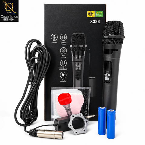 Vocal Legend X338 Professional UHF Wireless Dynamic Microphone System with Digital Display