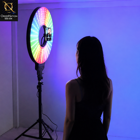 MJ-321 RGB Fill Light Kit Portable Ring Light with Carry Case (Without Tripod)