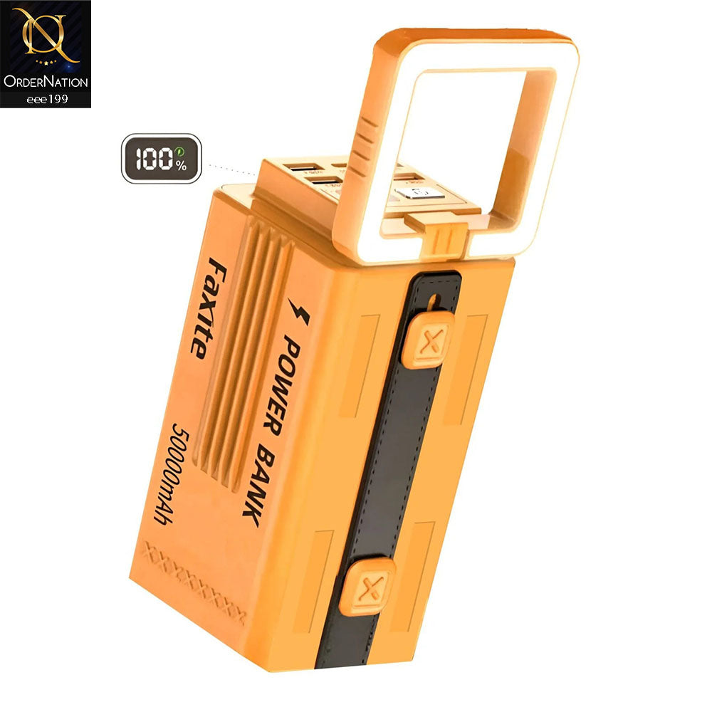 Faxite Y50 50000mAh Multifunctional Portable Power Station Power Bank - Yellow