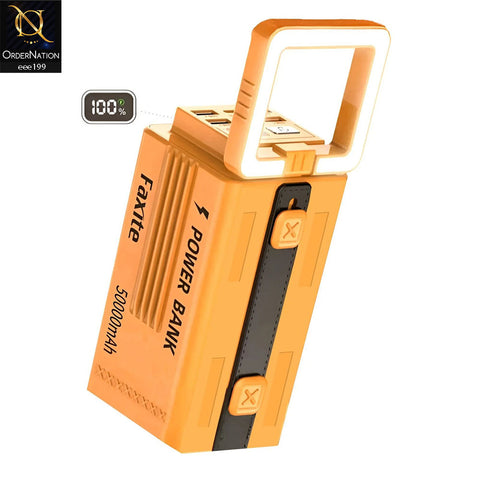 Faxite Y50 50000mAh Multifunctional Portable Power Station Power Bank - Yellow