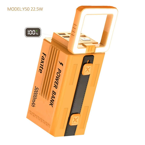 Faxite Y50 50000mAh Multifunctional Portable Power Station Power Bank - Yellow