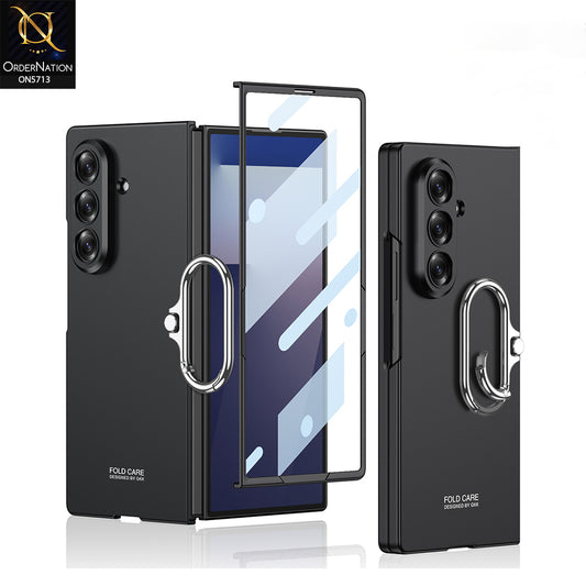 Samsung Galaxy Z Fold 7 Cover - Black- New Premium Quality Luxury Case with Wristrap, Camera Screen Protector Full Body Shockproof And Protective Case