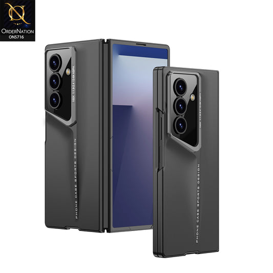Samsung Galaxy Z Fold 7 Cover - Black- New Premium Quality Luxury PROCASE Texture Hard Shell Design Back Case