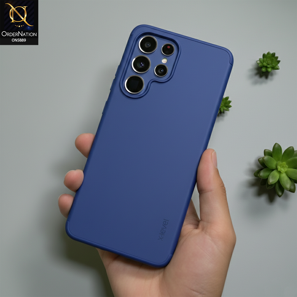 Samsung Galaxy S25 Ultra Cover - Blue - X-Level-Guardian Series-Soft Silicone Slim Case Matte Finish