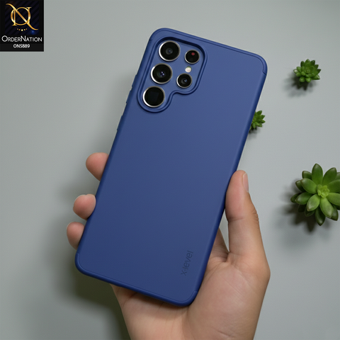 Samsung Galaxy S25 Ultra Cover - Blue - X-Level-Guardian Series-Soft Silicone Slim Case Matte Finish