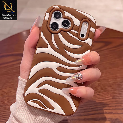 iPhone 17 Pro Max Cover -  Brown - New Minimalist Wave Silicone Case