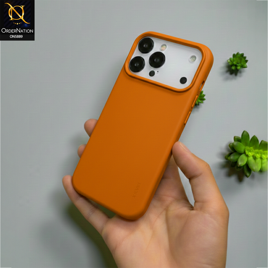 iPhone 17 Pro Max Cover - Orange - X-Level-Guardian Series-Soft Silicone Slim Case Matte Finish