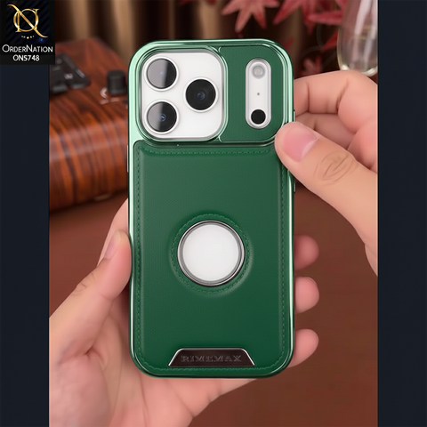 iPhone 17 Pro Max Cover - Green - New Premium RimbMax High Quality Leather  Case