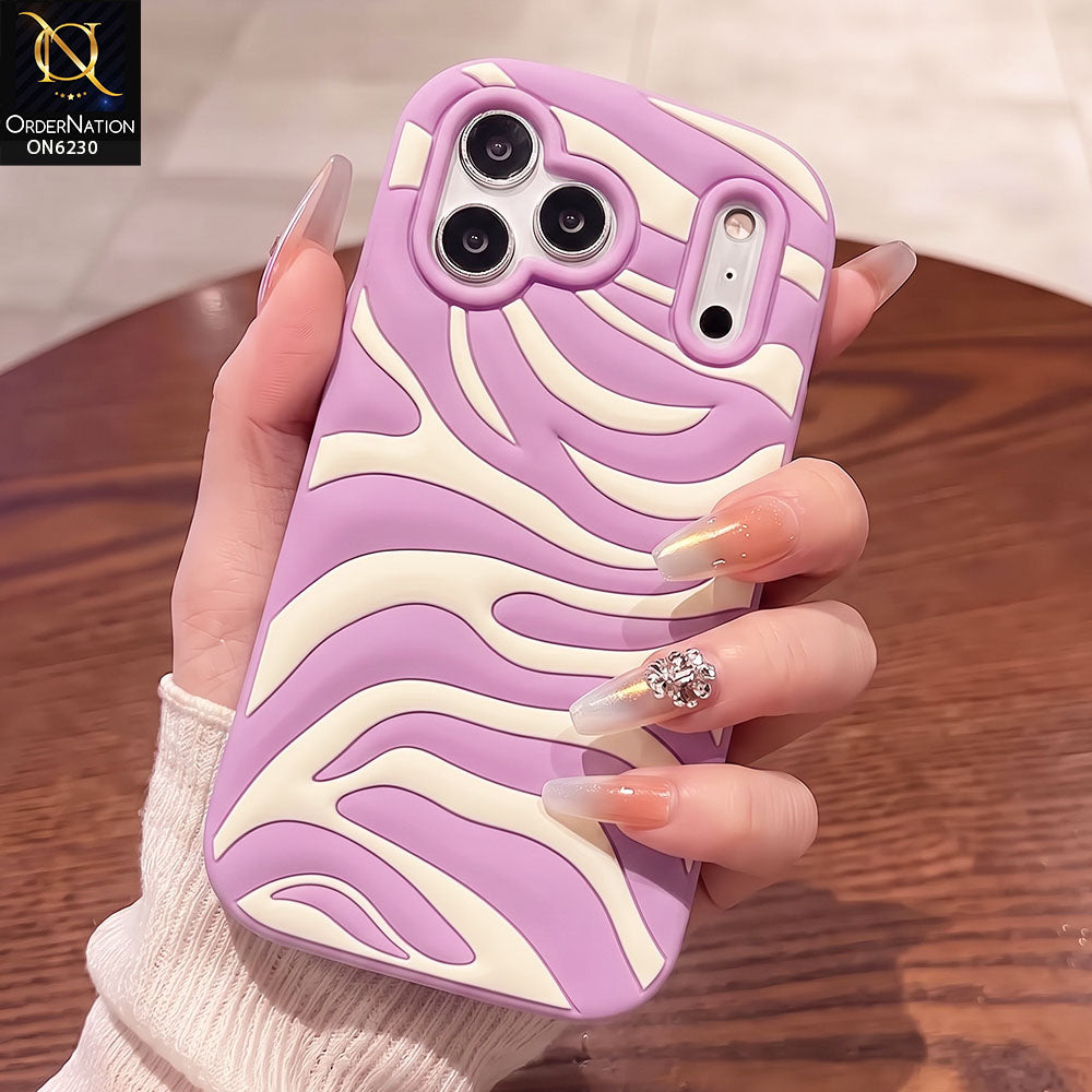 iPhone 17 Pro Max Cover -  Purple - New Minimalist Wave Silicone Case