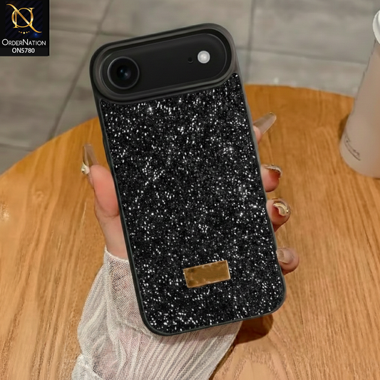 iPhone 17 Air Cover - Black - Luxury Bling Rhinestones Diamond shiny Glitter Soft TPU Case