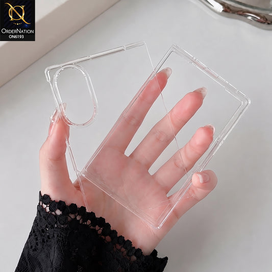Samsung Galaxy Z Fold 8 Cover - Transparent - Shockproof Clear Protective Case for Foldable Smartphone with Hinge Protection and Full Body Coverage