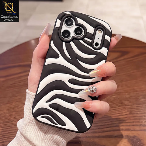 iPhone 17 Pro Max Cover -  Black - New Minimalist Wave Silicone Case
