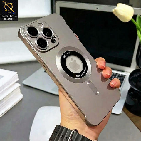 iPhone 16 Pro Max Cover -  Silver - New Hard PC Matte Ultra Slim Borderless Case
