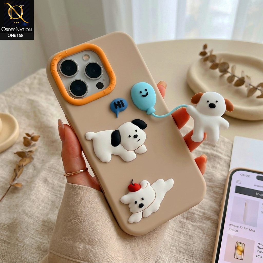 iPhone 12 Pro Max Cover - Beige - New Soft Silicon Elegant Bow & Ballet Shoes Silicone Phone Case