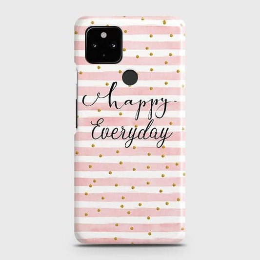 Google Pixel 5 Cover - Trendy Happy Everyday Printed Hard Case with Life Time Colors Guarantee ( fast Delivery )