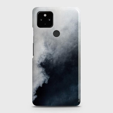 Google Pixel 5 Cover - Matte Finish - Trendy Misty White and Black Marble Printed Hard Case with Life Time Colors Guarantee (Fast Delivery)