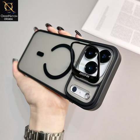 iPhone 17 Pro Cover - Black - New premium Magsafe Transparent Camra Lense Protector With Lens