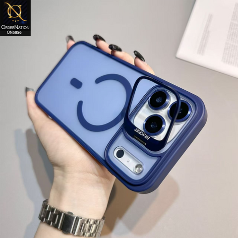iPhone 17 Pro Cover - Blue - New premium Magsafe Transparent Camra Lense Protector With Lens