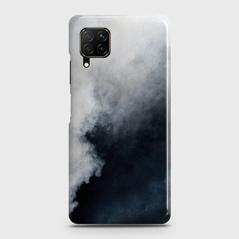 Huawei Nova 7i Cover - Matte Finish - Trendy Misty White and Black Marble Printed Hard Case with Life Time Colors Guarantee ( Fast Delivery )