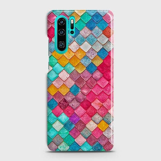Huawei P30 Pro Cover - Chic Colorful Mermaid Printed Hard Case with Life Time Colors Guarantee (1) ( Fast Delivery )