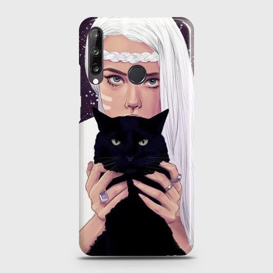 Huawei Y7p Cover - Trendy Wild Black Cat Printed Hard Case with Life Time Colors Guarantee b54 ( Fast Delivery )