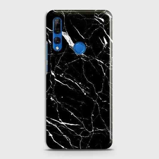 Huawei Y9 Prime 2019 Cover - Trendy Black Marble Printed Hard Case with Life Time Colors Guarantee (Fast Delivery)