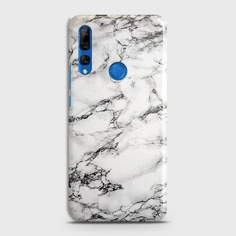 Honor 9X Cover - Matte Finish - Trendy Mysterious White Marble Printed Hard Case with Life Time Colors Guarante (Fast Delivery)