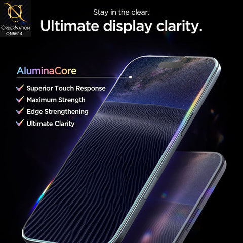 iPhone 17 Pro Max Protector - Transparent -  New Tempered Glass Screen Protector [GlasTR EZ FIT]